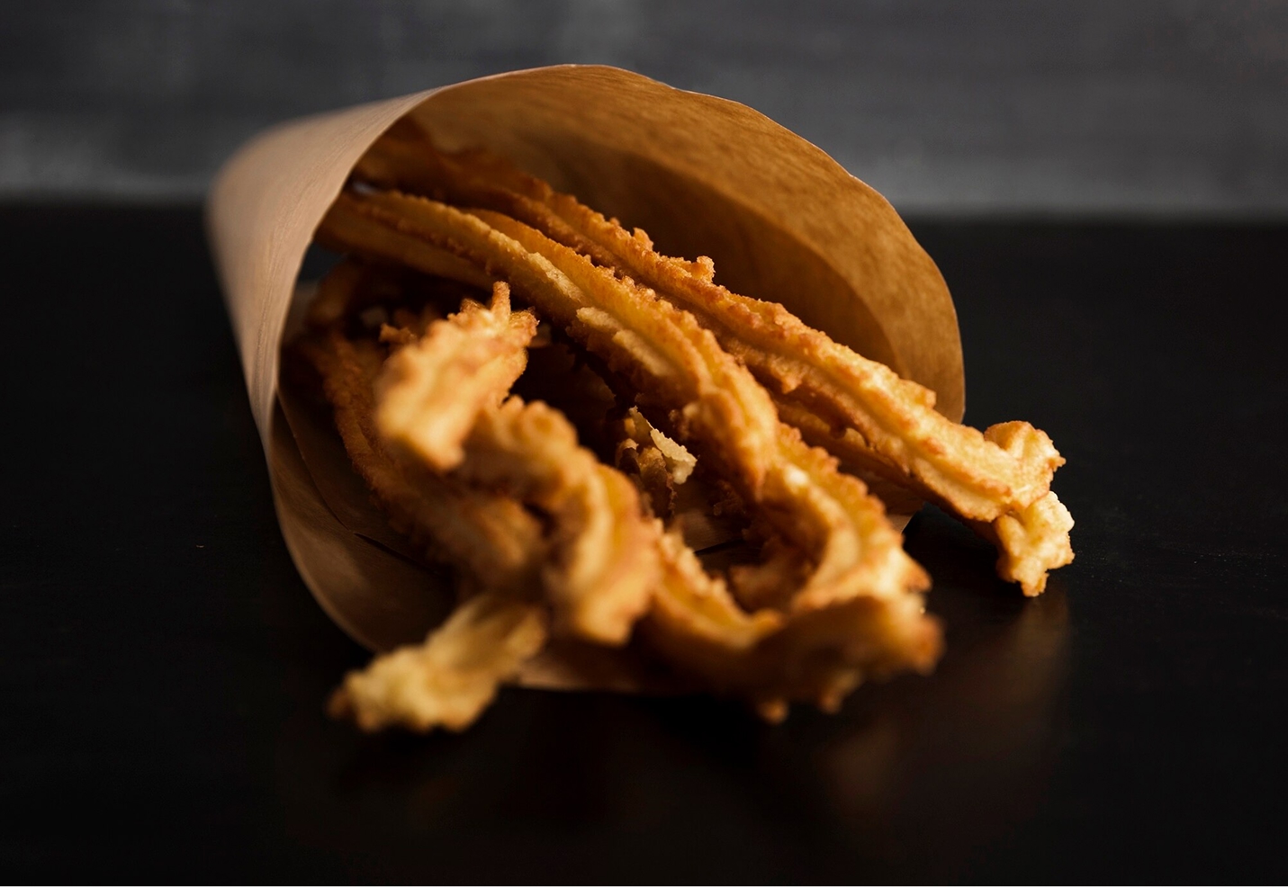 Spanish snack of fried churros